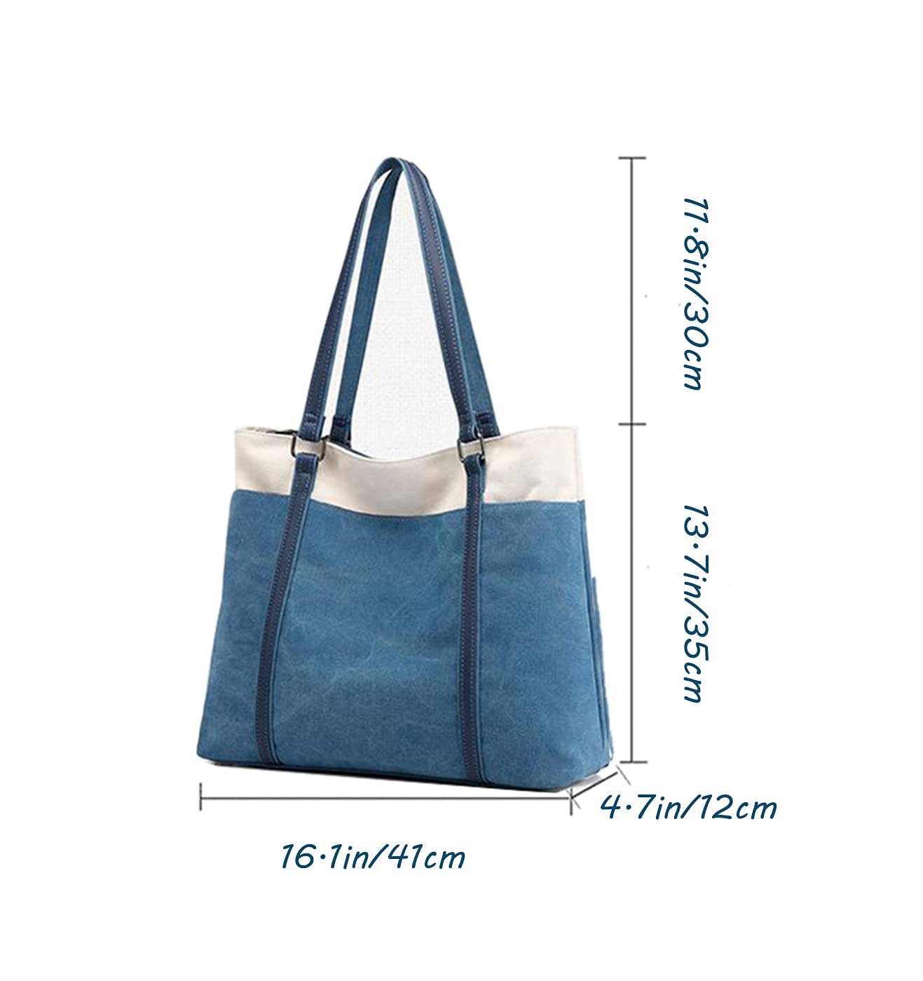 Stylish Women's Casual Shoulder Handbags - Wild Canvas & Pure Color Fabric Totes for Everyday Use, Work, and Travel