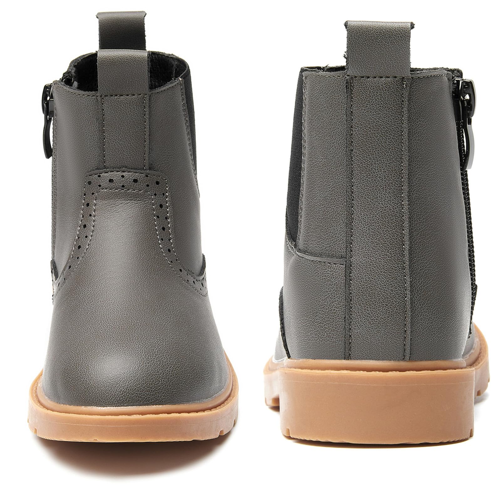 Waterproof Chelsea Ankle Boots for Boys & Girls - Side Zipper Design for Easy On/Off - Comfortable Outdoor Shoes for Toddler, Little & Big Kids - Perfect for Rainy Days, School & Playground Adventures