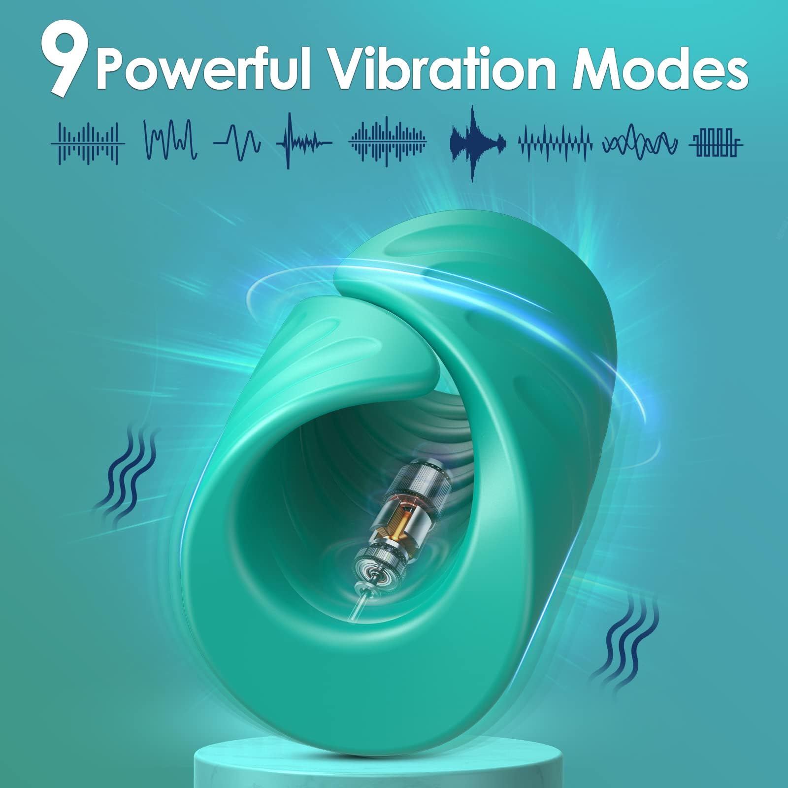 Premium Adjustable Cock Ring & Vibrating Penis Enhancer for Men - APP Controlled Male Masturbator with 9 Vibration Modes, Flexible Stroker Toy for Enhanced Pleasure - Perfect for Solo Play & Couples Intimacy