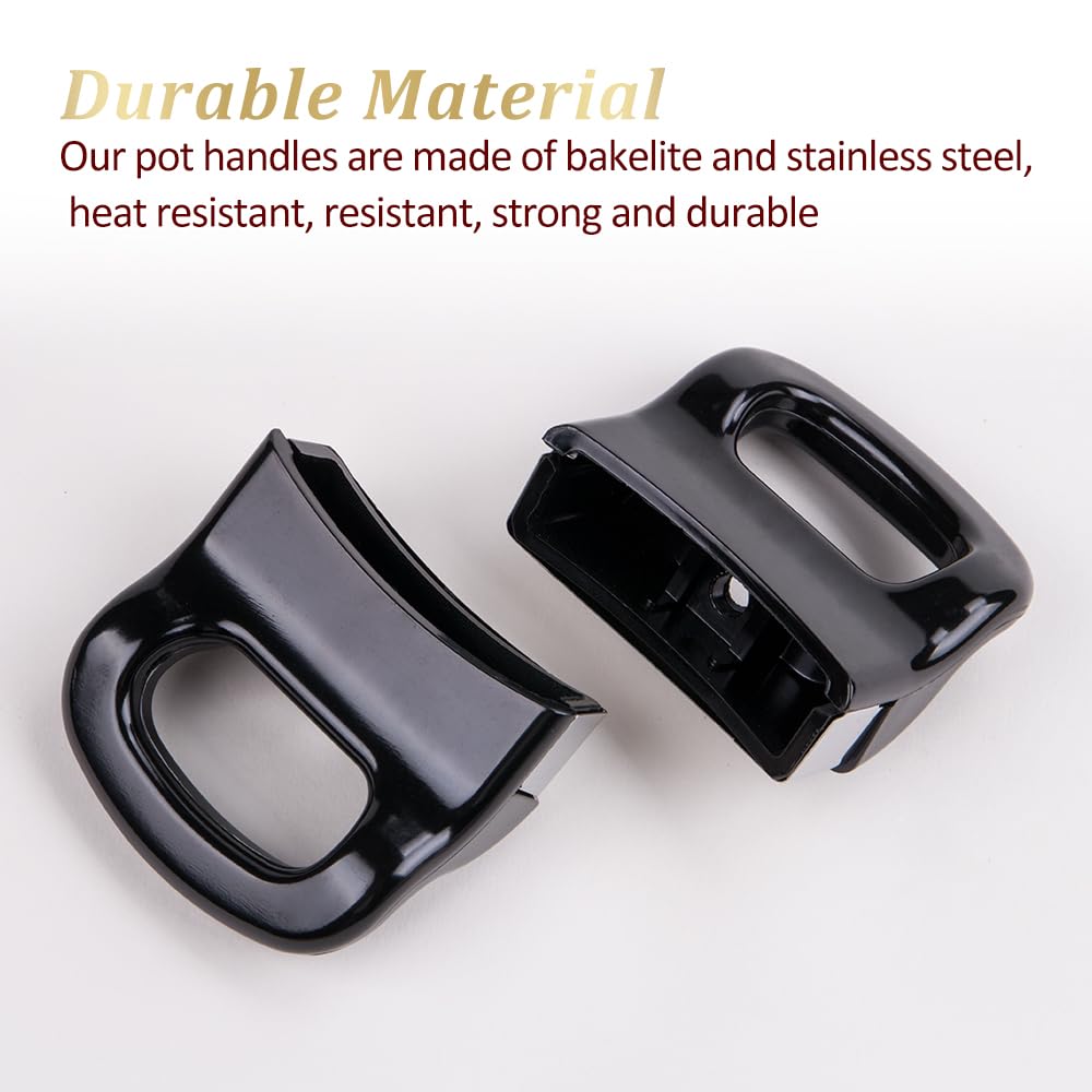 2-Pack Stainless Steel Replacement Pot Handles for Pressure Cookers, Steamers & Sauce Pots - Durable Cookware Handle Upgrade for Safer Cooking & Easy Lifting | Perfect for Kitchen, Camping & Outdoor Cooking