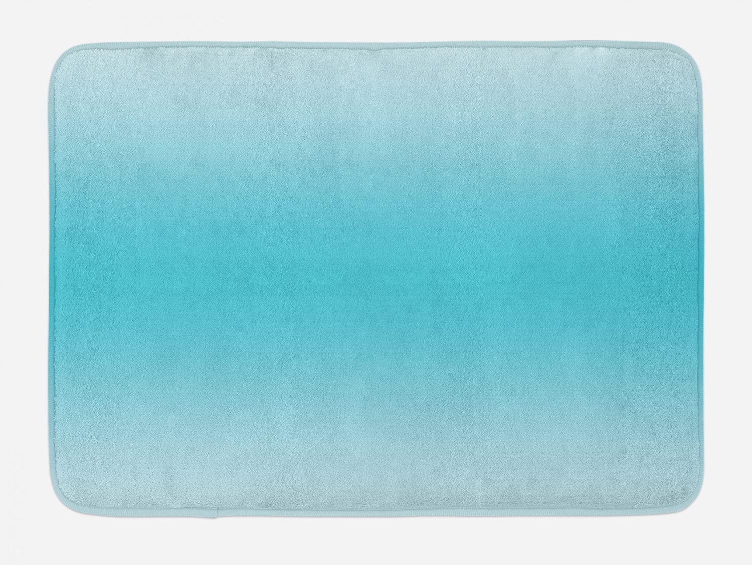 Ambesonne Ombre Bath Mat - Tropical Beach Cove Aquatic Ombre Design, Non-Slip Plush Bathroom Rug, 30.2