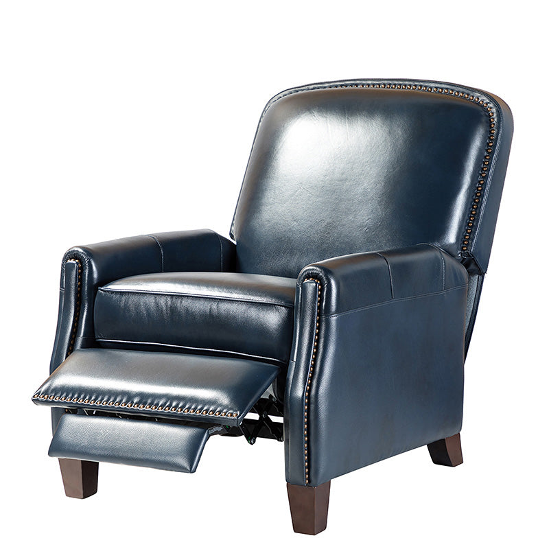 Claudia Genuine Leather Cigar Glider Recliner Chair - Premium Leather Rocking Recliner for Living Room, Nursery & Relaxation | Comfortable Gliding Motion for Nursing Mothers & Seniors