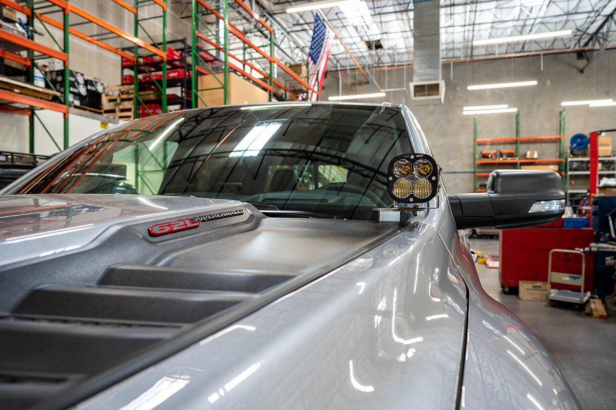 SDHQ Built A-Pillar Light Mounts for 2021-2024 Ram 1500 TRX & RHO | Off-Road LED Light Brackets | Perfect for Night Driving & Off-Road Adventures