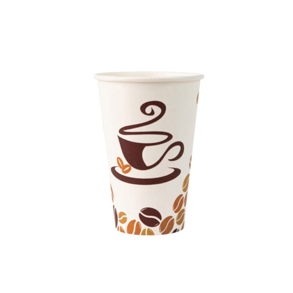 12 oz. Disposable Paper Coffee Cups - 40 Pack | Eco-Friendly Hot & Cold Drink Cups for Office, Cafes, and Home Use