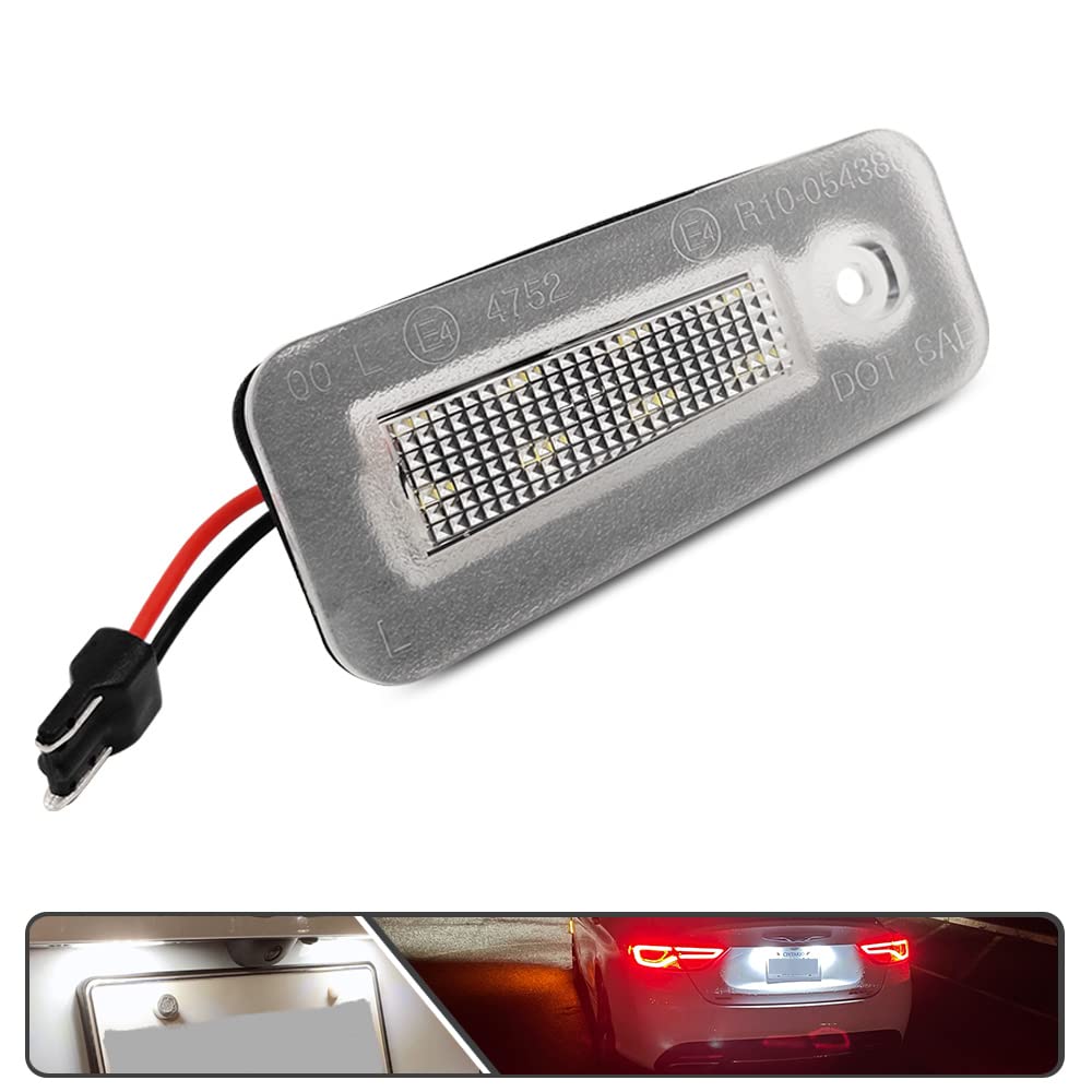 2Pcs LED License Plate Lights for Chrysler 200 2015-2017 - Super Bright SMD Xenon White Bulbs, Error-Free Installation - Perfect for Night Driving & Enhanced Vehicle Appearance
