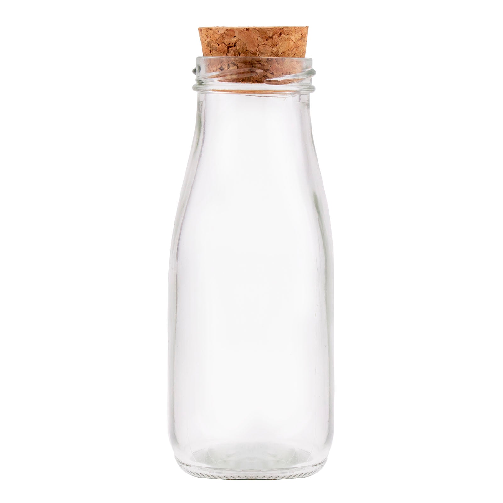 BarConic® 11oz Glass Bottle with Cork Stopper - Perfect for Homemade Infused Oils, Vinegars & Craft Cocktails