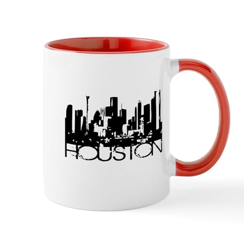 White/Red Inside - Houston Texas Downtown Graphi Mug