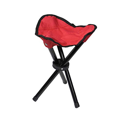 SHENGPINGJI Ultralight Folding Chair - Portable Camping Stool for Fishing, Outdoor & Travel | Compact Foldable Design (Red) - Perfect for Camping Trips, Beach Outings & Picnics