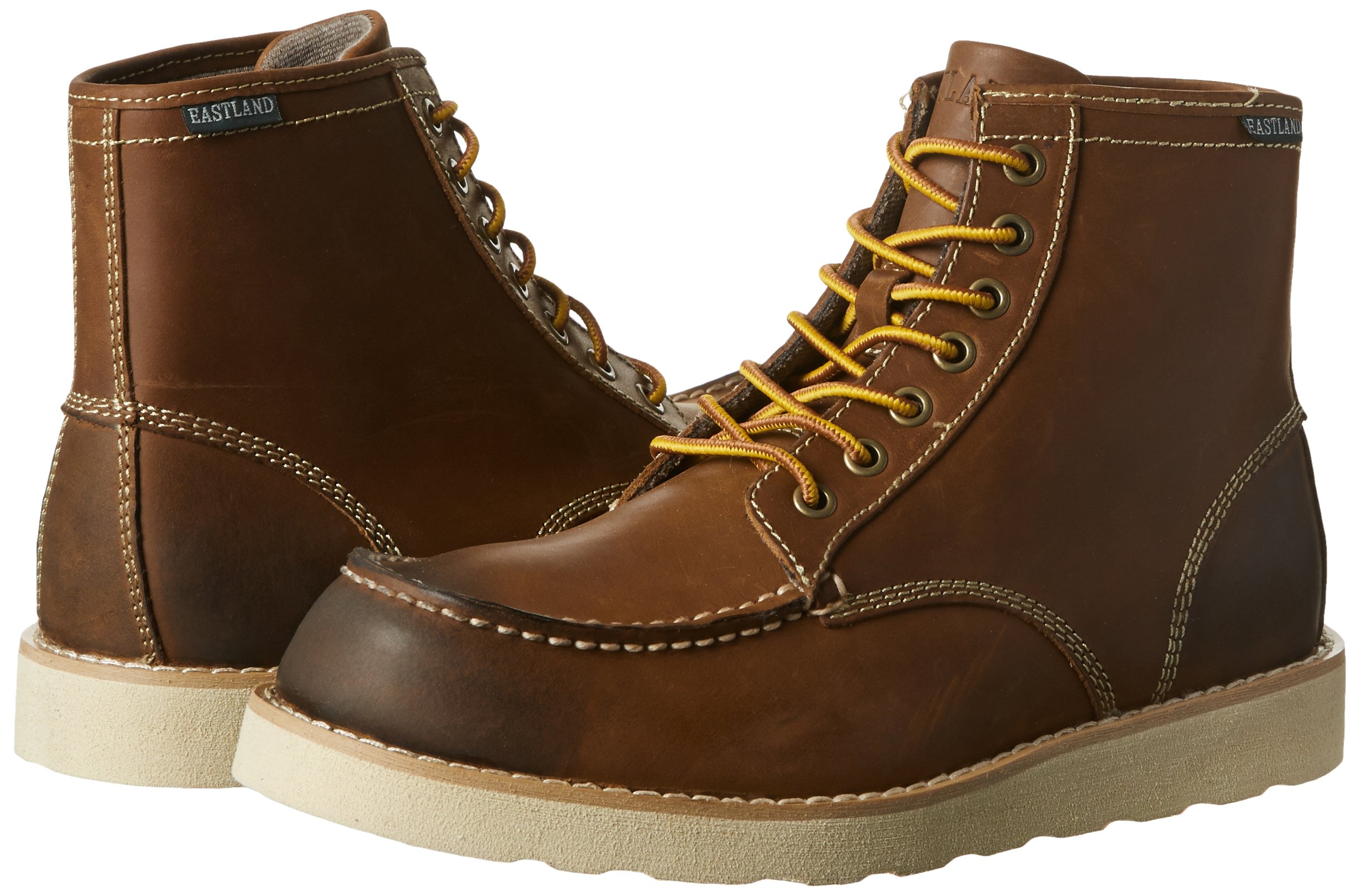Eastland Men's Lumber Up Boots - Waterproof Leather Work Boots for Outdoor & Construction - Perfect for Hiking, Hunting, and Heavy Duty Work