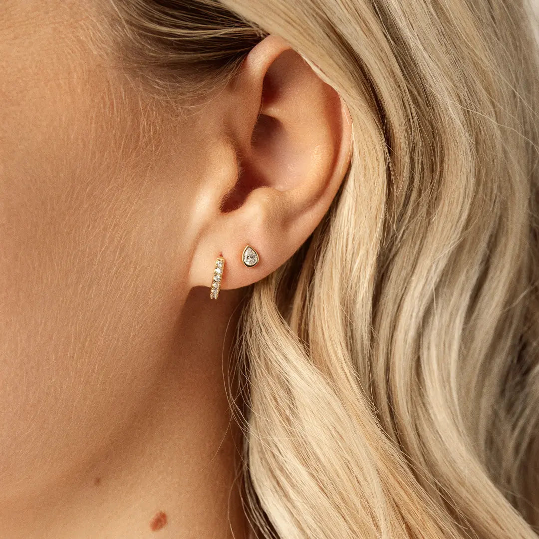 Mia Studs Earrings for Women - Hypoallergenic Cubic Zirconia Earrings - Perfect for Parties, Weddings & Everyday Wear