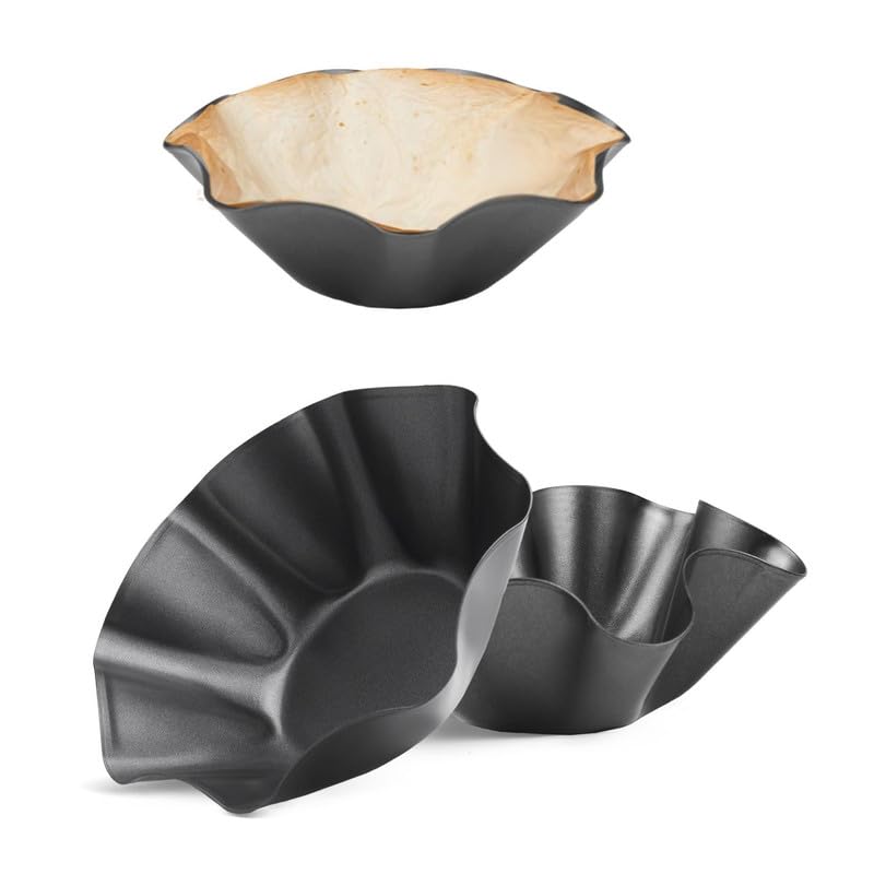 RUVINCE Nonstick Taco Bowl Maker Set - 3 Pack Large Tortilla Shell Mold for Perfect Taco Bowls & Salad Shells | Easy Home Cooking, Party Entertaining & Meal Prep Accessories