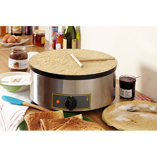 Equipex 400FE Commercial Electric Crepe Maker - Professional Single Pancake Machine for Restaurants, Cafes & Breakfast Catering - Perfect for Crepes, Pancakes & Tortillas