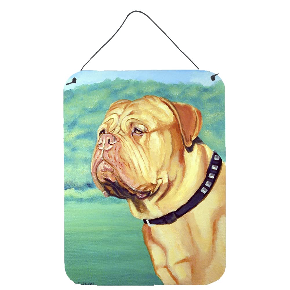 Caroline's Treasures Dogue de Bordeaux Metal Wall Art Sign - 12x16 Inch Aluminum Kitchen, Bar, Bathroom Decor - Vintage Door Hanging Plaque for Home & Office - Perfect for French Bulldog Lovers & Pet-Themed Room Decor
