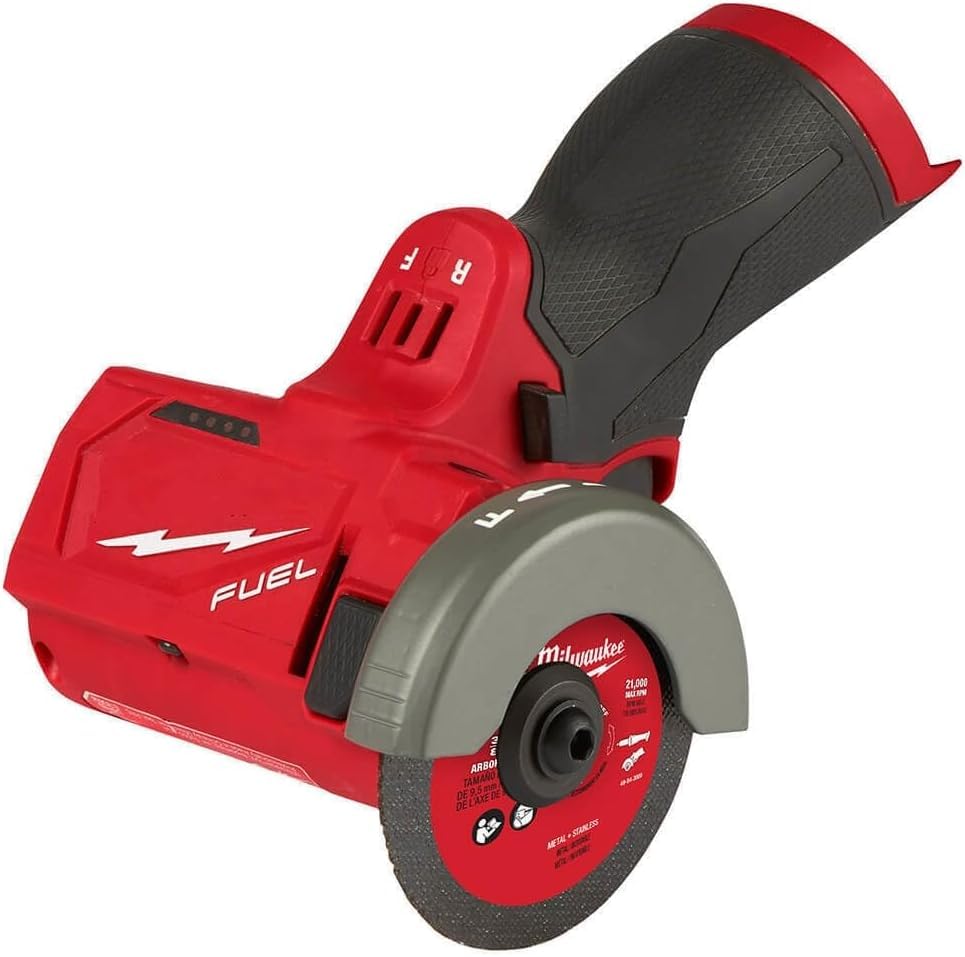 Milwaukee 2522-20 M12 FUEL 12V 3 Inch Brushless Compact Cut Off Tool - Bare Tool for Metal, Tile & Wood Cutting | DIY & Professional Use