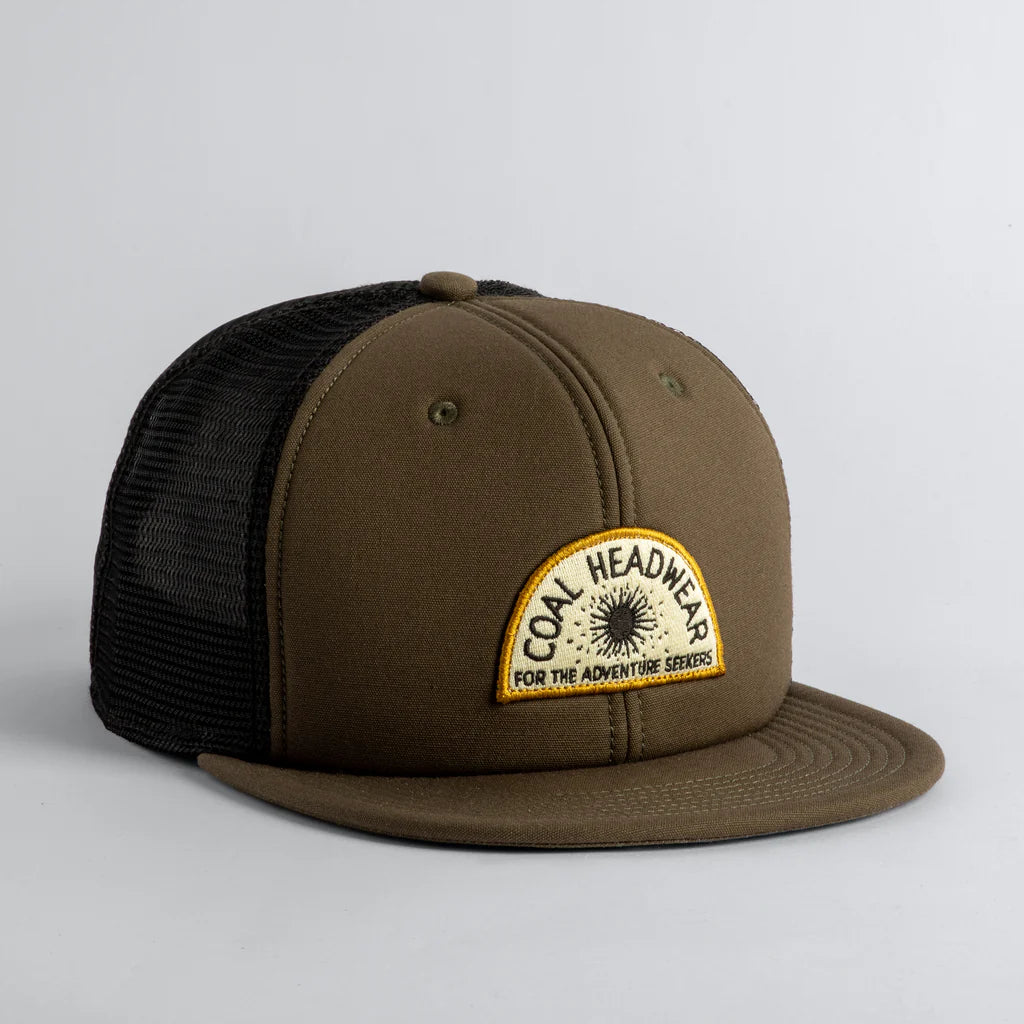 Coal 2025 Hauler Hat - Olive Green Trucker Cap for Men & Women | Perfect for Outdoor Activities, Hiking, and Casual Wear