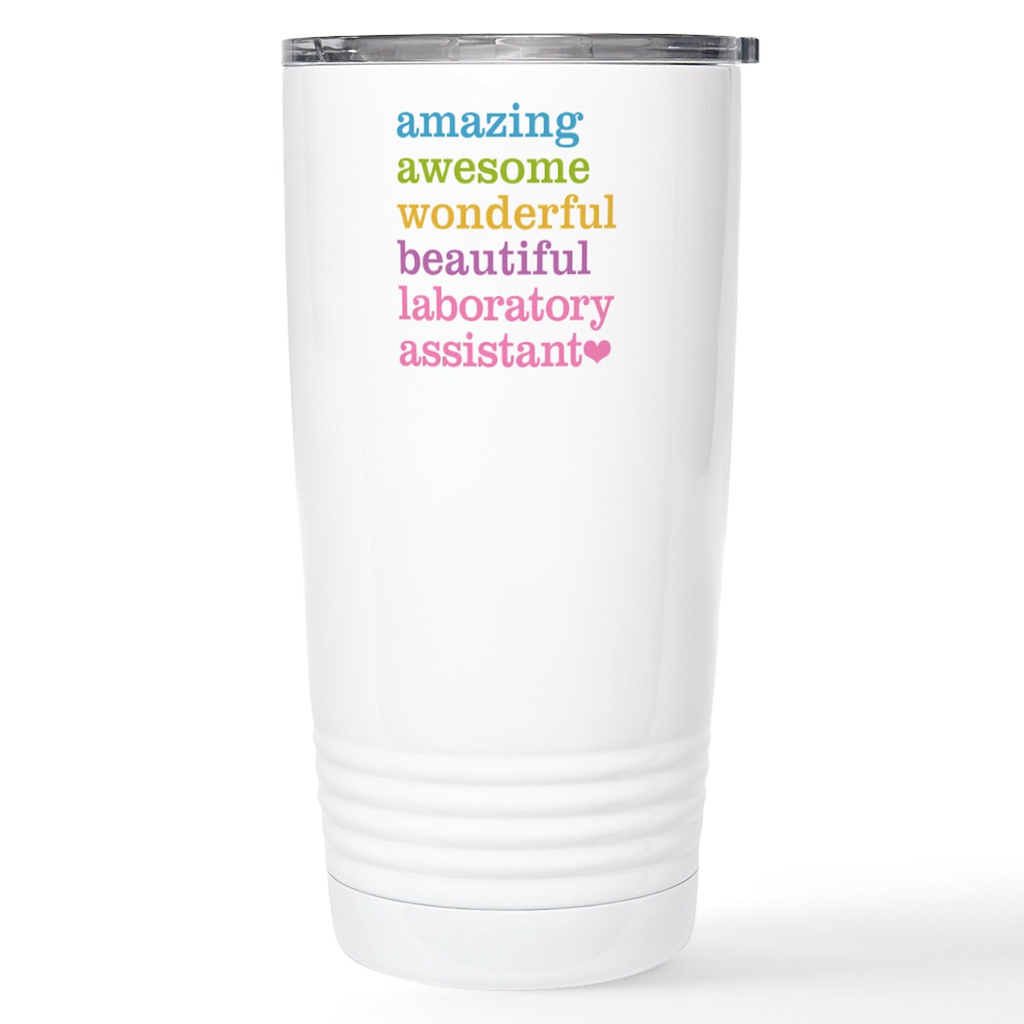 Amazing Laboratory Assistant Stainless Steel Travel Mug 20 oz - Insulated Coffee Tumbler for Hot & Cold Drinks - Perfect for Office, Commute & Outdoor Adventures