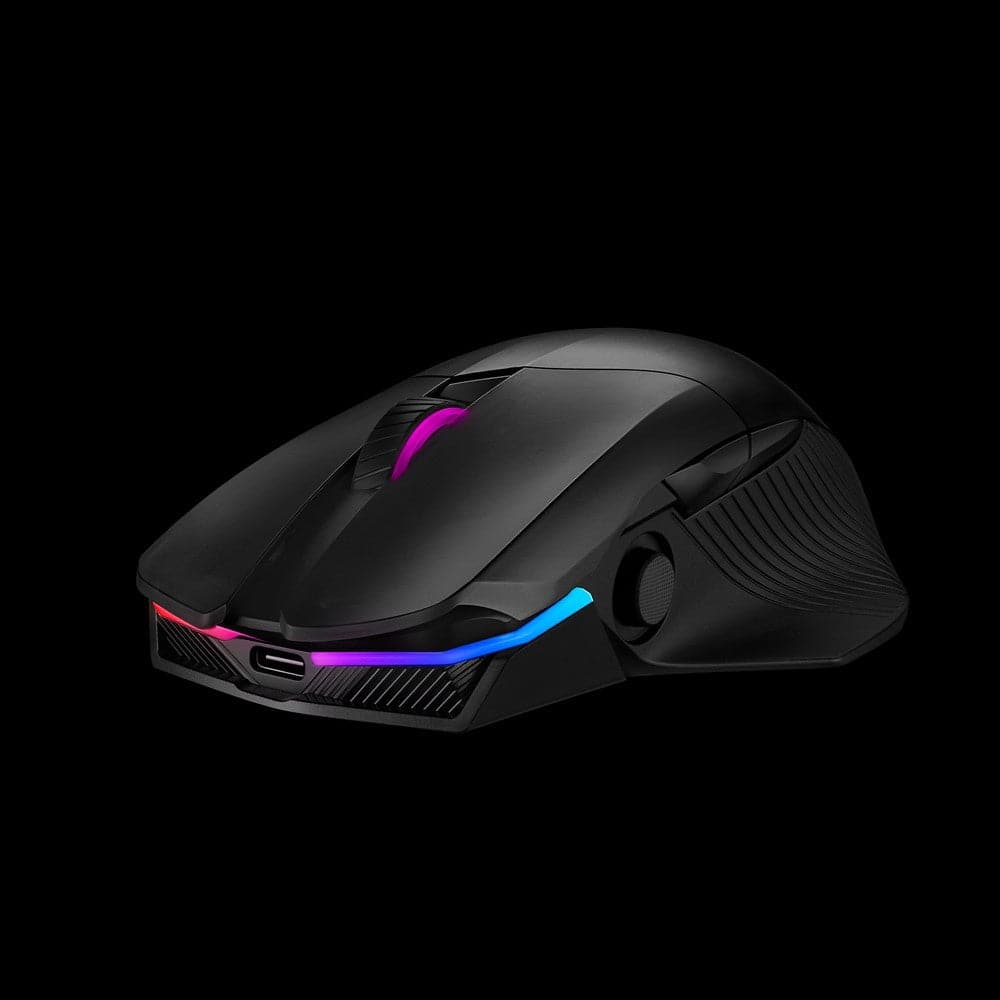 ASUS ROG Chakram Wireless RGB Gaming Mouse with Qi Charging - 2 Year Warranty - Perfect for FPS, MOBA & Esports Gaming