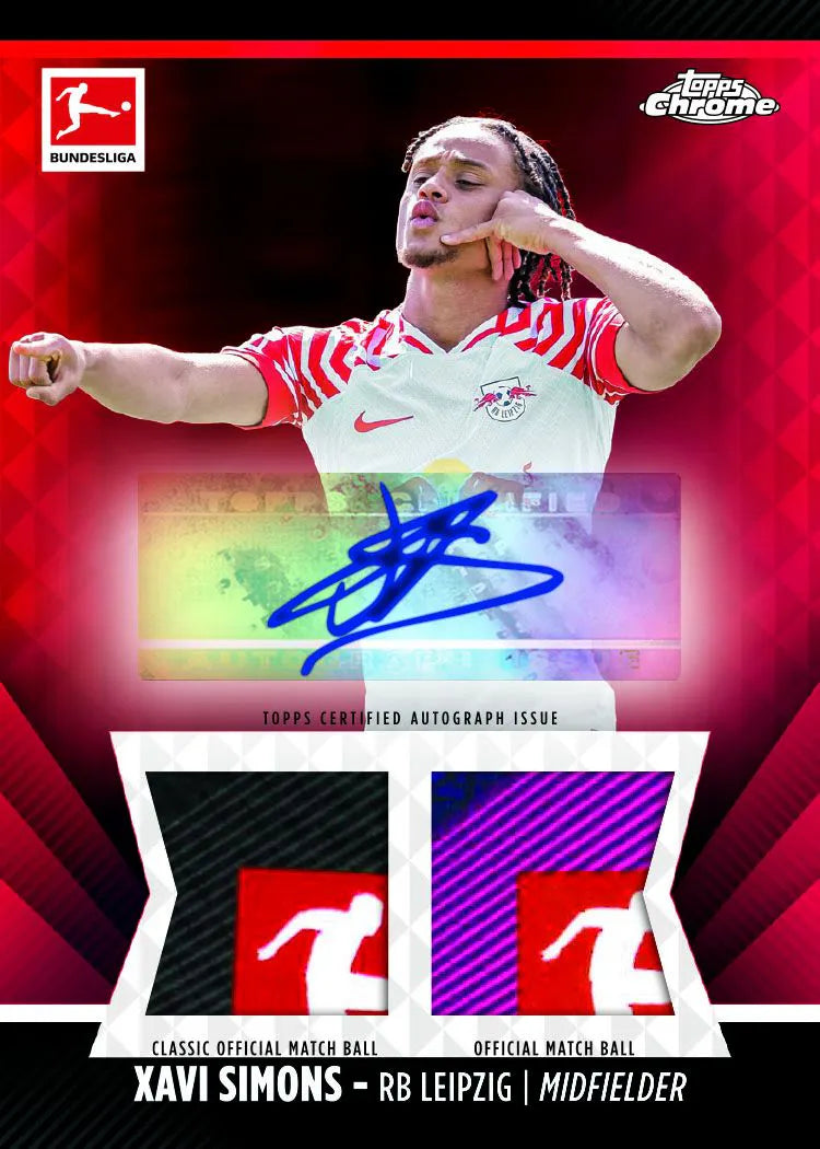 Topps Chrome Bundesliga 23/24 Soccer Trading Cards - Single Pack - Collectible Football Cards for Fans & Players - Perfect for Trading, Gifting & Display