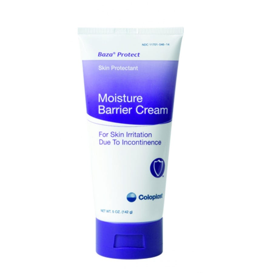 Coloplast Baza Protect Skin Protectant Cream - 5 oz (142g) | 1 Count | Moisture Barrier for Incontinence & Irritated Skin | Ideal for Daily Use & Overnight Protection