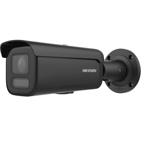 4MP Smart Hybrid Light ColorVu Motorized Varifocal Bullet Camera - DS-2CD2647G2HT-LIZS (Black) for Outdoor Security Surveillance, Night Vision Monitoring & Home Protection