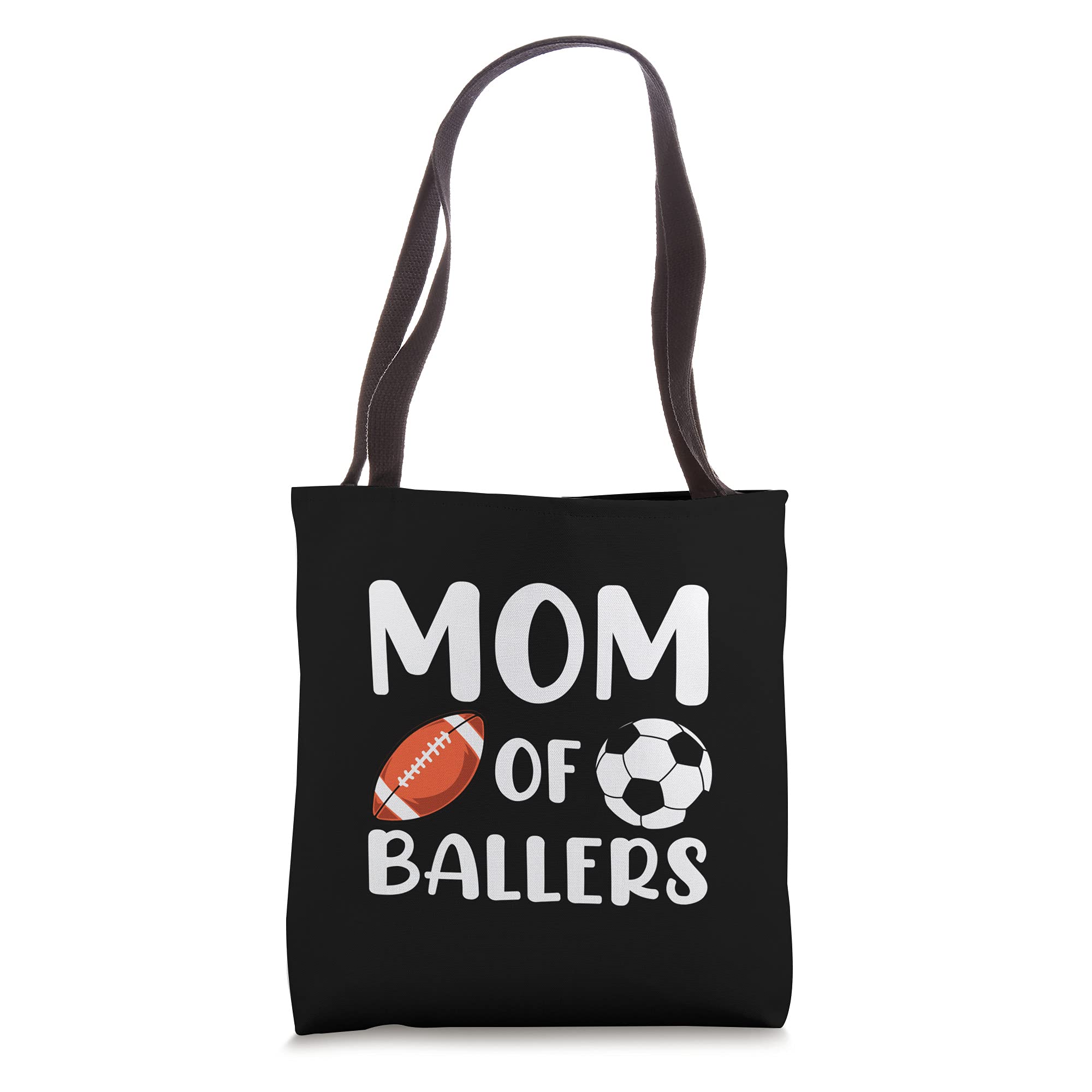 Mom of Ballers American Football Tote Bag - Durable & Stylish for Game Day, School, and Grocery Shopping