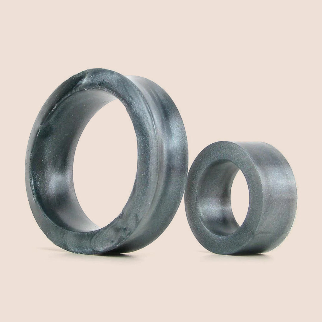 Premium Platinum The C Rings - Set of 2 Silicone Cock Rings for Men | Enhance Intimacy & Performance | Perfect for Couples & Solo Play
