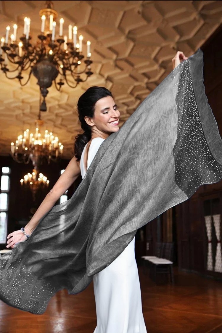 Premium Charcoal Star Gazer Scarf - Soft & Warm Winter Accessory for Women & Men - Perfect for Stargazing, Outdoor Adventures & Cold Weather Fashion