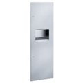Bradley 2037-10 Semi-Recessed Paper Towel Dispenser with Waste Receptacle - Space Saving Bathroom & Kitchen Organizer for Offices, Restaurants, and Public Restrooms