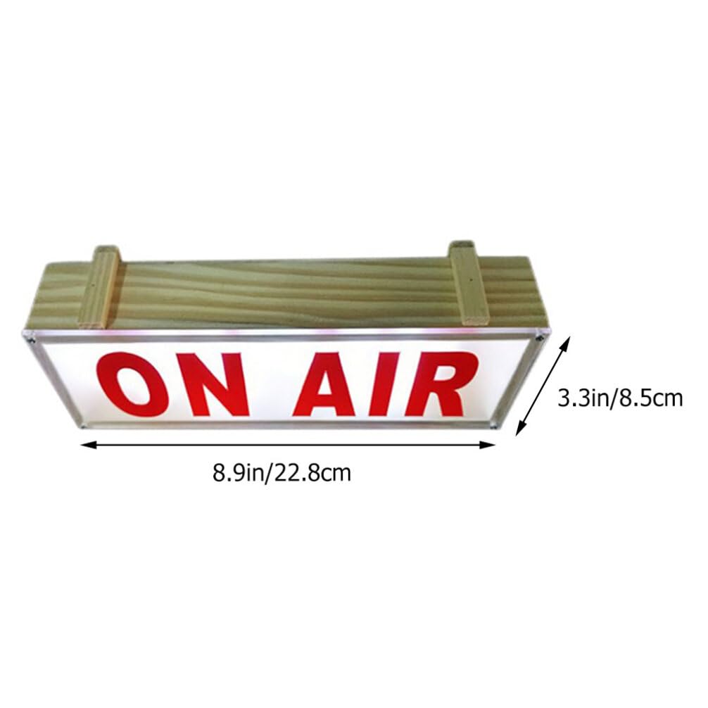 Uonlytech LED Letter Sign - Battery Powered On Air Light for Home Studio & Recording - Perfect for Podcasting, Live Streaming, and Video Recording