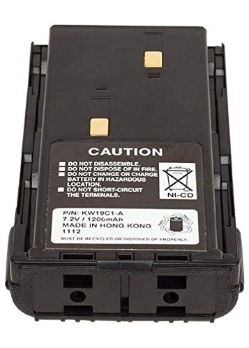 Rechargeable 7.5V 1200mAh Ni-CD Battery for Kenwood TK-261 Two-Way Radio | Replacement Power Pack for Long-Lasting Communication | Perfect for Security, Construction & Outdoor Adventures