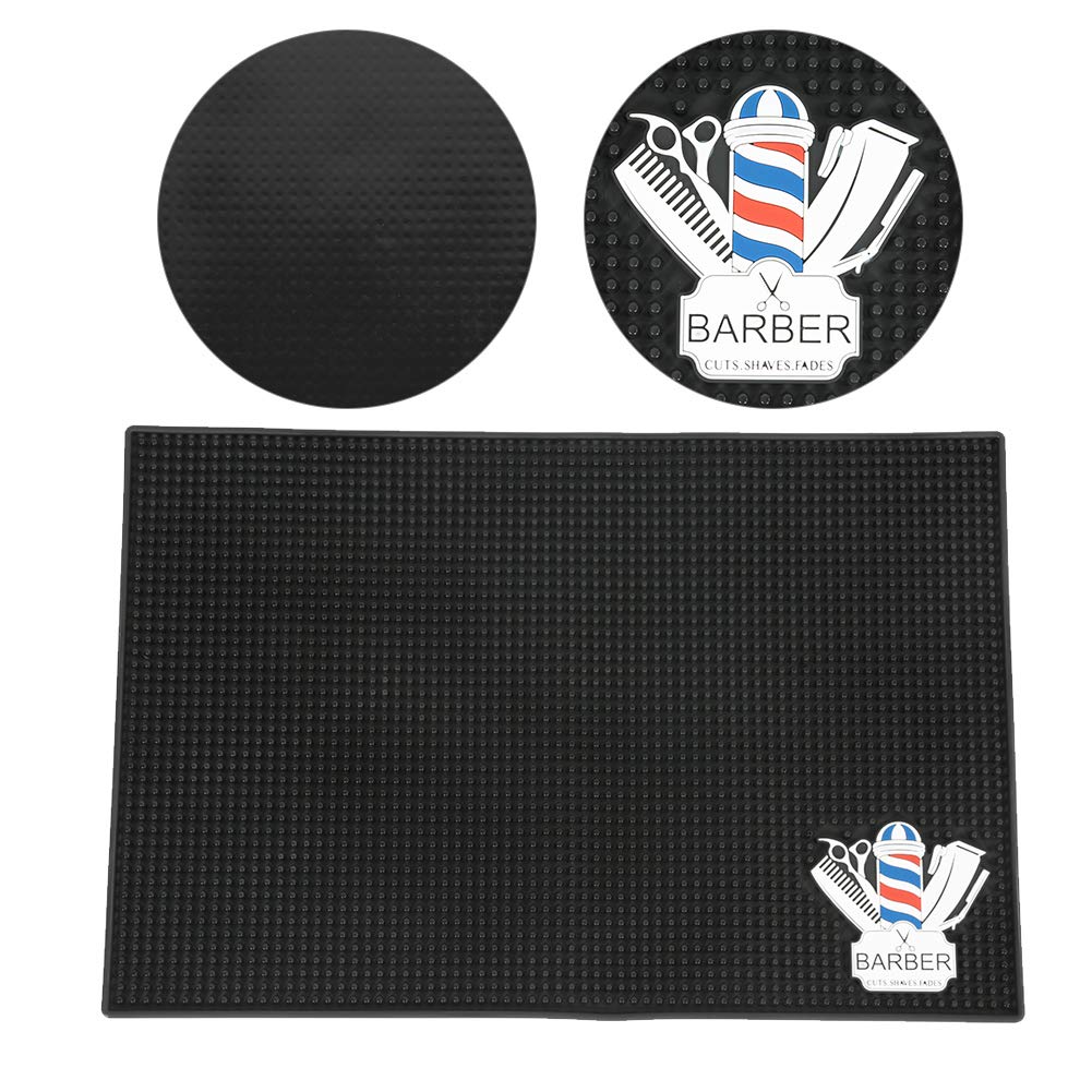 **ANKROYU Silicone Hairdressing Tool Mat - Non-Slip, Heat-Resistant Styling Pad for Salon & Home Use - Perfect for Hair Stylists & DIY Hair Care**    *(Use Case: Ideal for organizing hair tools, preventing slips, and protecting surfaces from heat damage during styling.)*