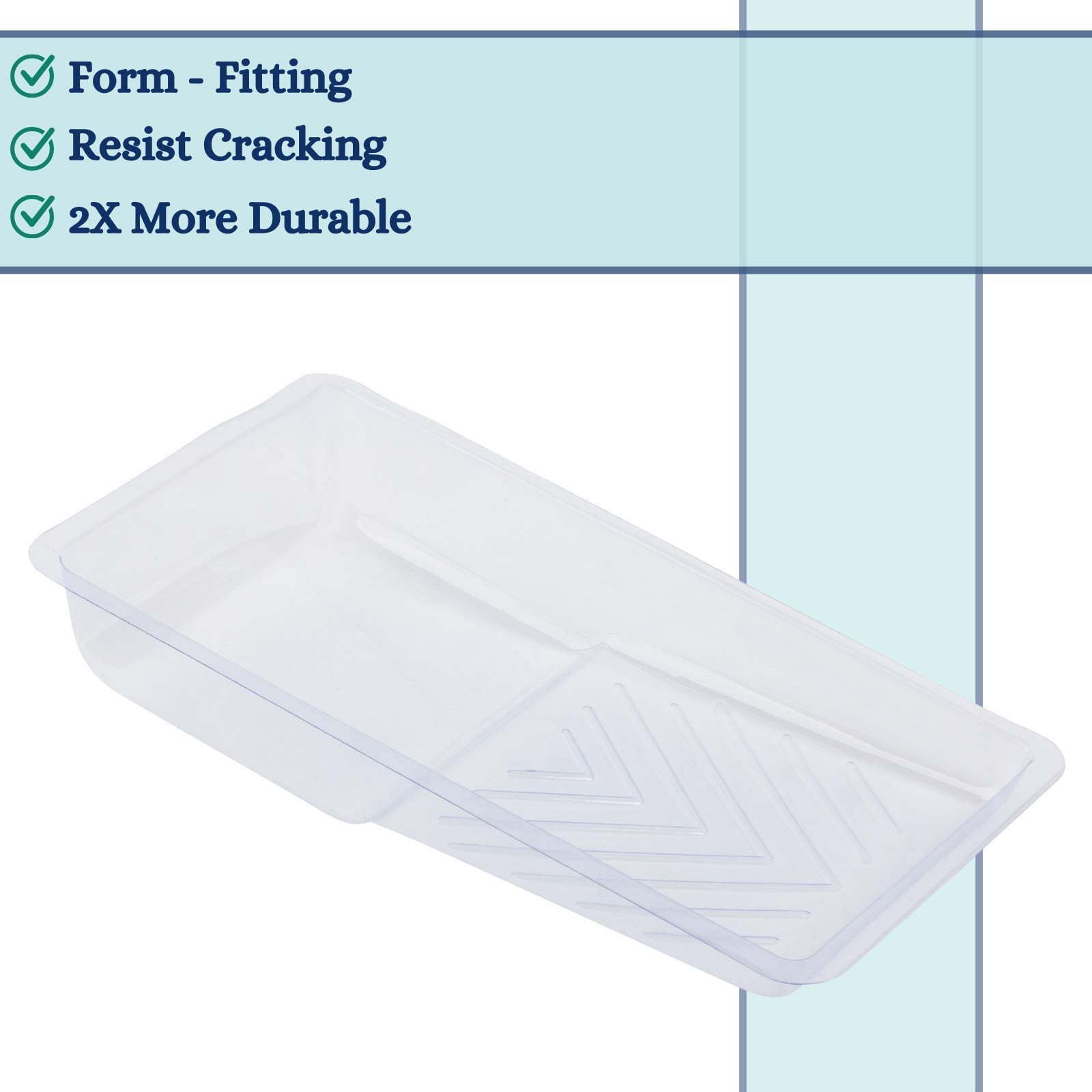 Bates 4 Inch Disposable Paint Tray Liners - 12 Pack Small Plastic Paint Roller Trays & Pans for Mini Painting Projects - Perfect for Home DIY, Wall Touch-Ups, and Small Craft Projects