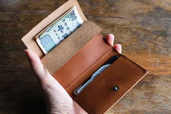 Premium Genuine Leather Tri-Fold Wallet for Men - Handcrafted in Japan - Slim RFID Blocking Design for Everyday Use & Travel