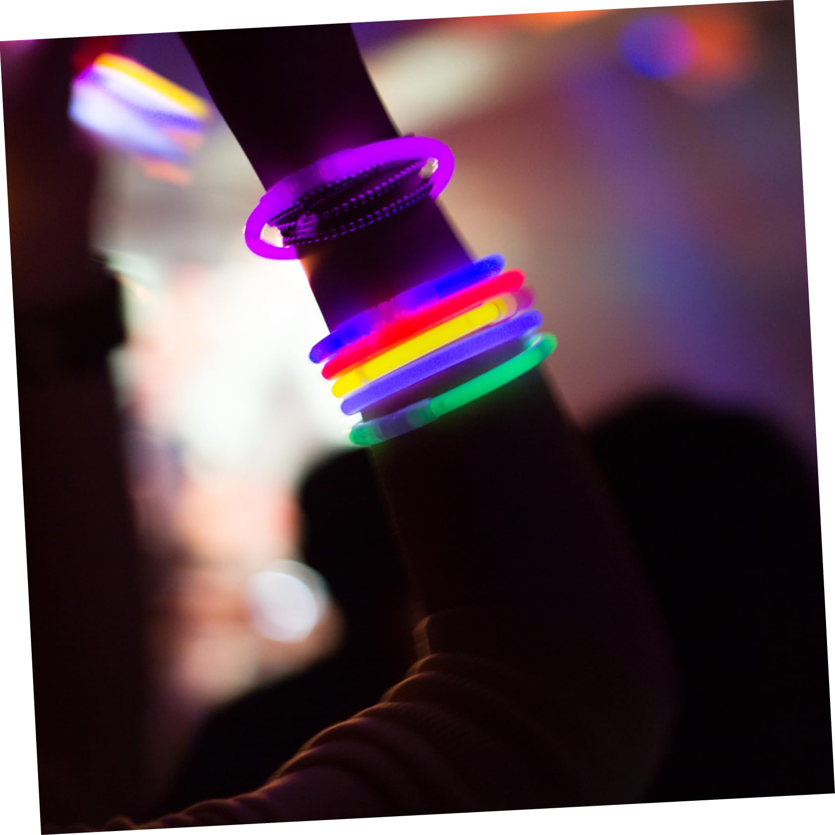 Abaodam 12-Piece Glow Stick Party Pack - Neon Light Up Bracelets, Glow Glasses & Lollipop Toys for Kids - Perfect for Birthday Parties, Raves, Concerts & Night Events