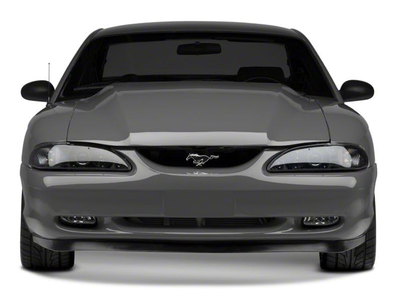 Raxiom LED Halo Projector Headlights for 94-98 Mustang - Black Housing & Smoked Lens - High-Performance Lighting Upgrade for Night Driving & Car Customization