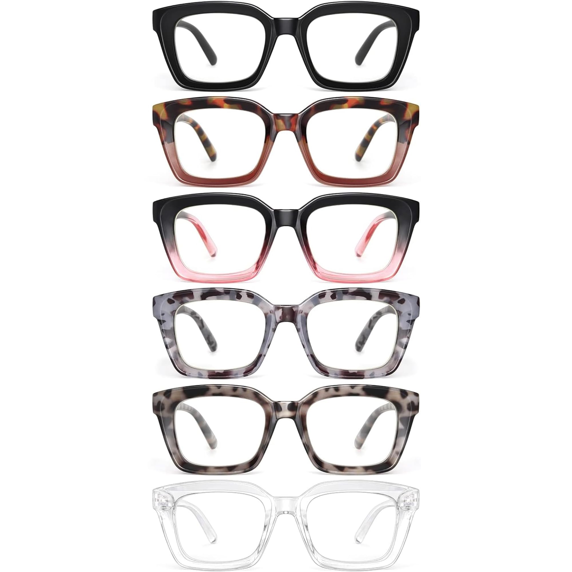 Miyya Oprah Style Reading Glasses for Women - Blue Light Blocking Cheater Eyeglasses, Fashionable Oversized Readers for Computer Work, Reading & Screen Time Protection