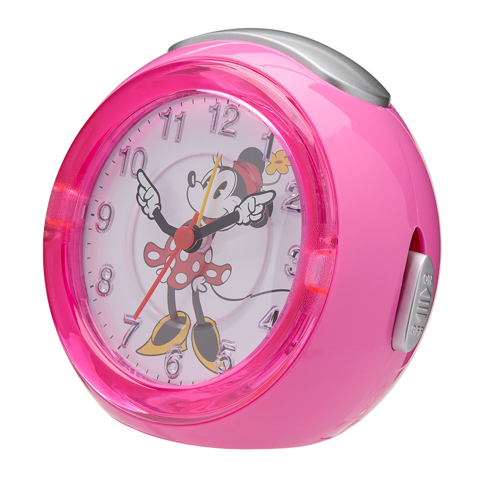 Disney Minnie Mouse Alarm Clock for Kids - Cute & Functional Bedroom Decor, Perfect for Girls' Rooms & Disney Themed Parties