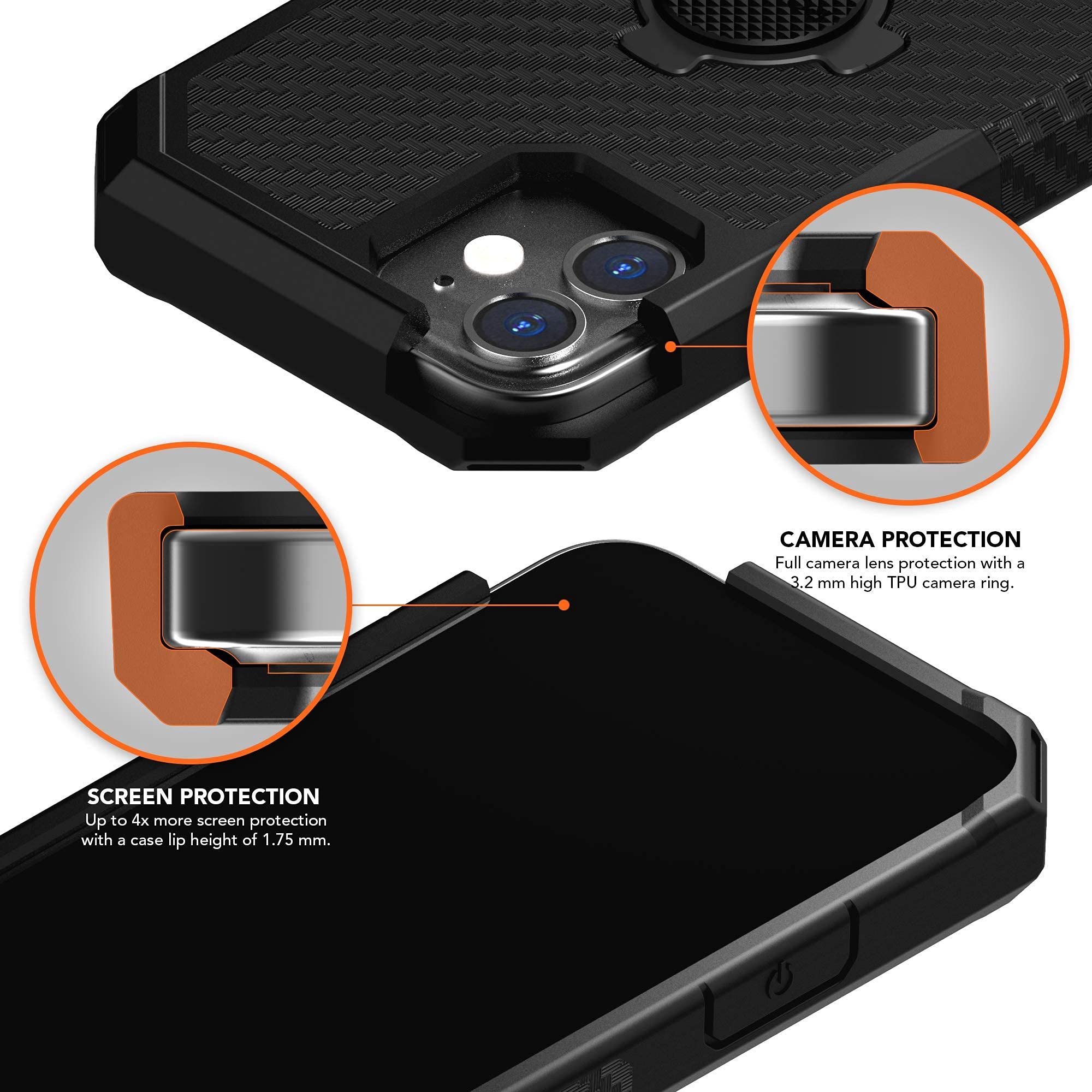 Rokform iPhone 12 & 12 Pro Rugged Case with RokLock Twist Lock Windshield Mount - Durable Protection & Secure Car Mounting for Driving & Outdoor Adventures