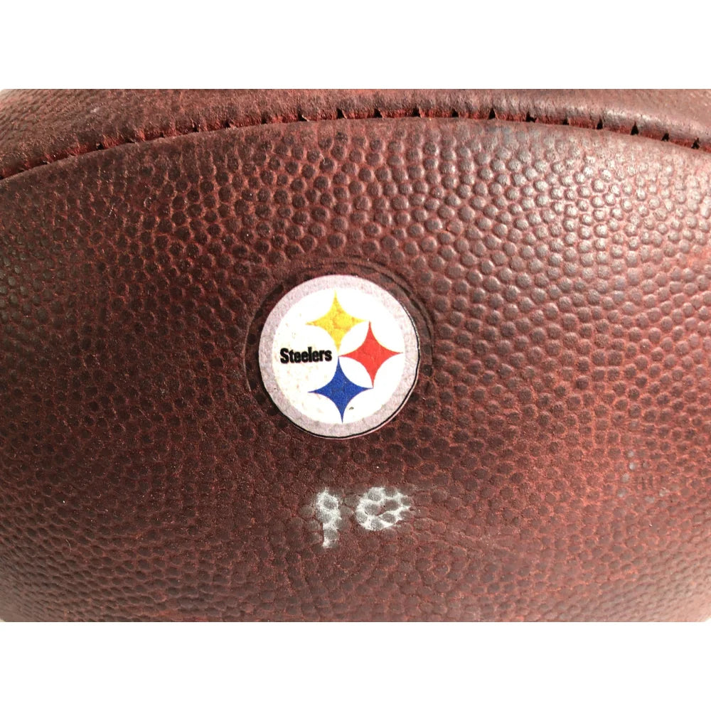 Authentic Game-Used Pittsburgh Steelers vs New England Patriots 2017 AFC Championship Football - January 22, 2017 - Includes Team COA - Perfect for NFL Memorabilia Collectors and Sports Fans Display