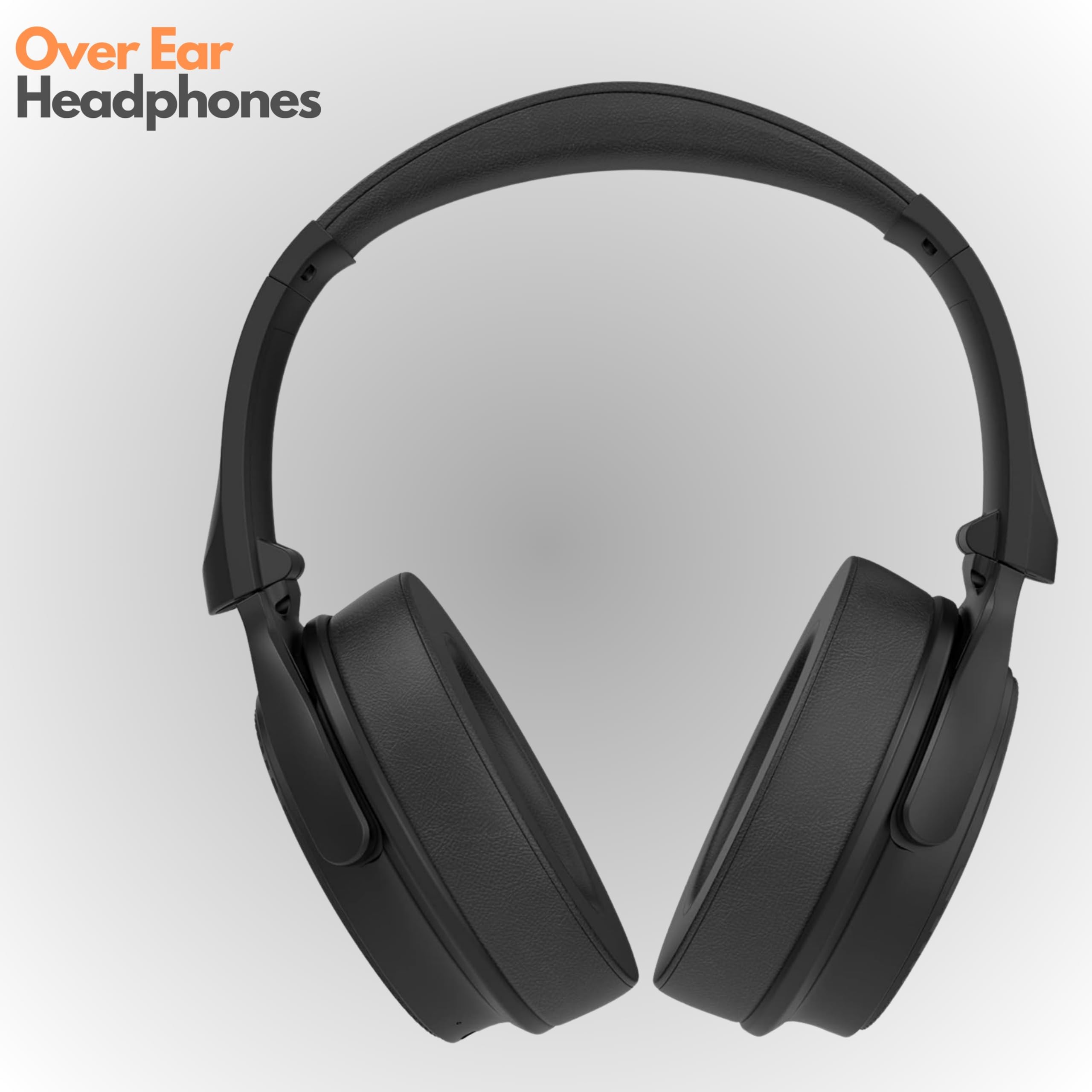 Betron EMR90 Wireless Bluetooth Headphones - Over Ear Foldable Headset with Built-in Mic, Deep Bass & 12H Battery | 40mm Drivers & 3.5mm Jack | Compatible with iPhone, Android, iPad, Laptop | Perfect for Travel, Workouts & Home Office Use