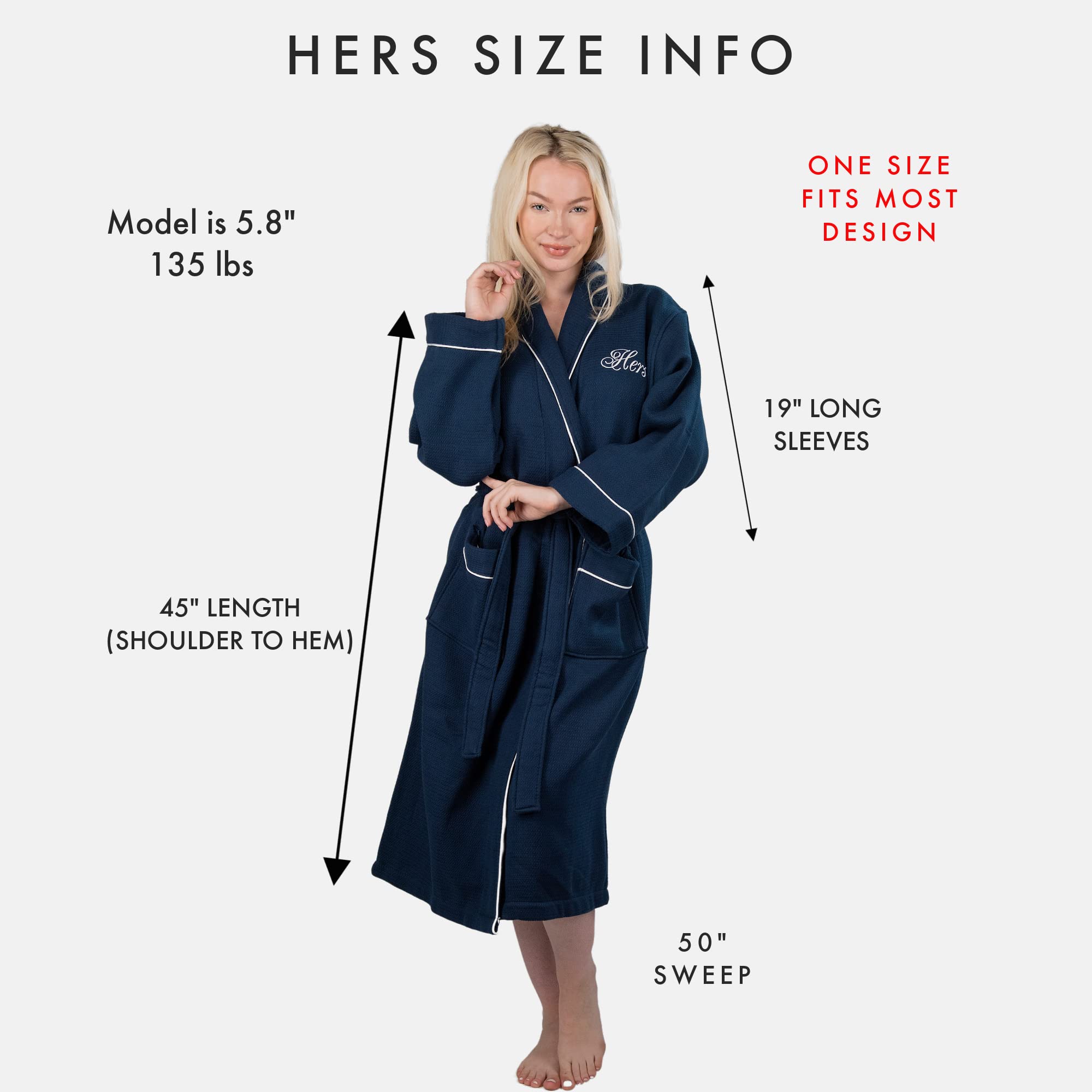 Luxury His and Hers Robes Gift Set for Couples - 2 Velour Bathrobes with Gift Box | Perfect for Anniversary, Wedding, Valentine's Day & Spa Relaxation