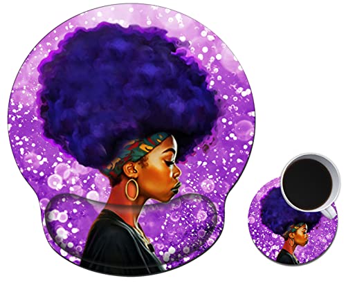 African Women with Purple Hair