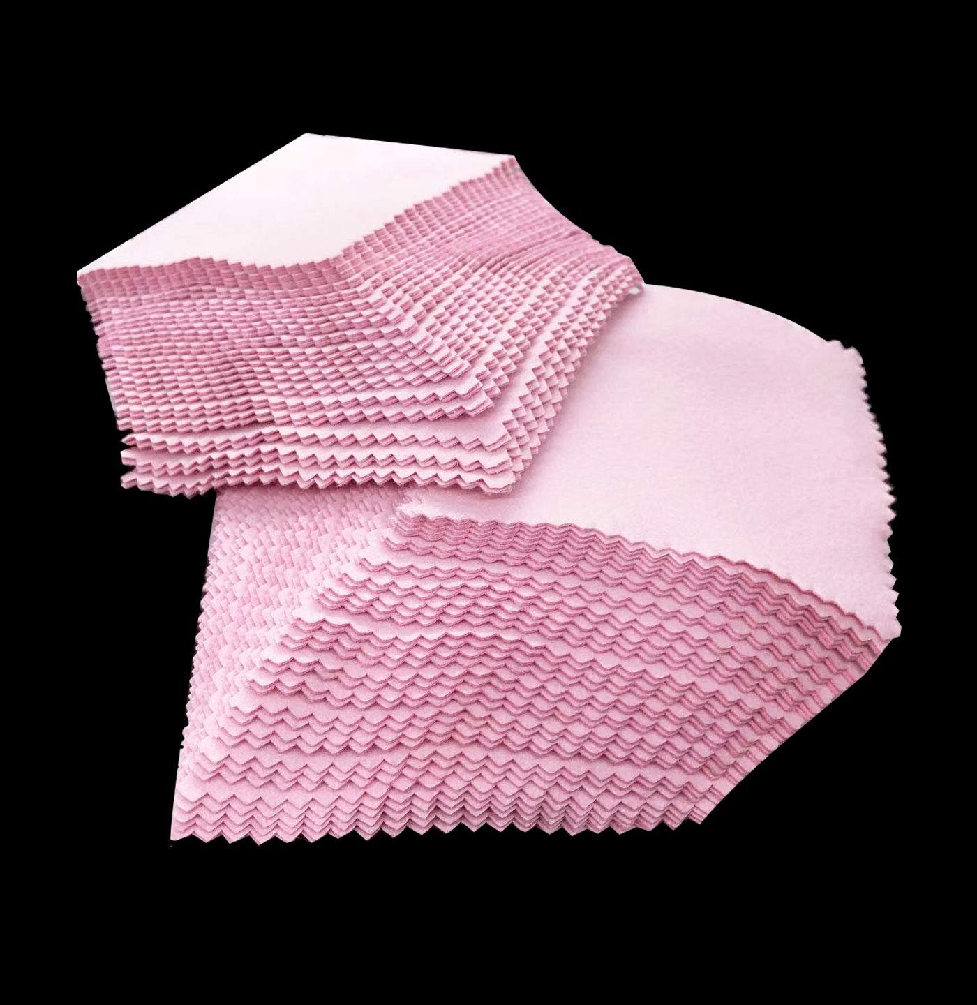 Luckkyme 100-Piece Jewelry Cleaning & Polishing Cloths for Sterling Silver, Gold, Platinum, Watches, Glasses – Perfect for Home, Travel & Professional Use