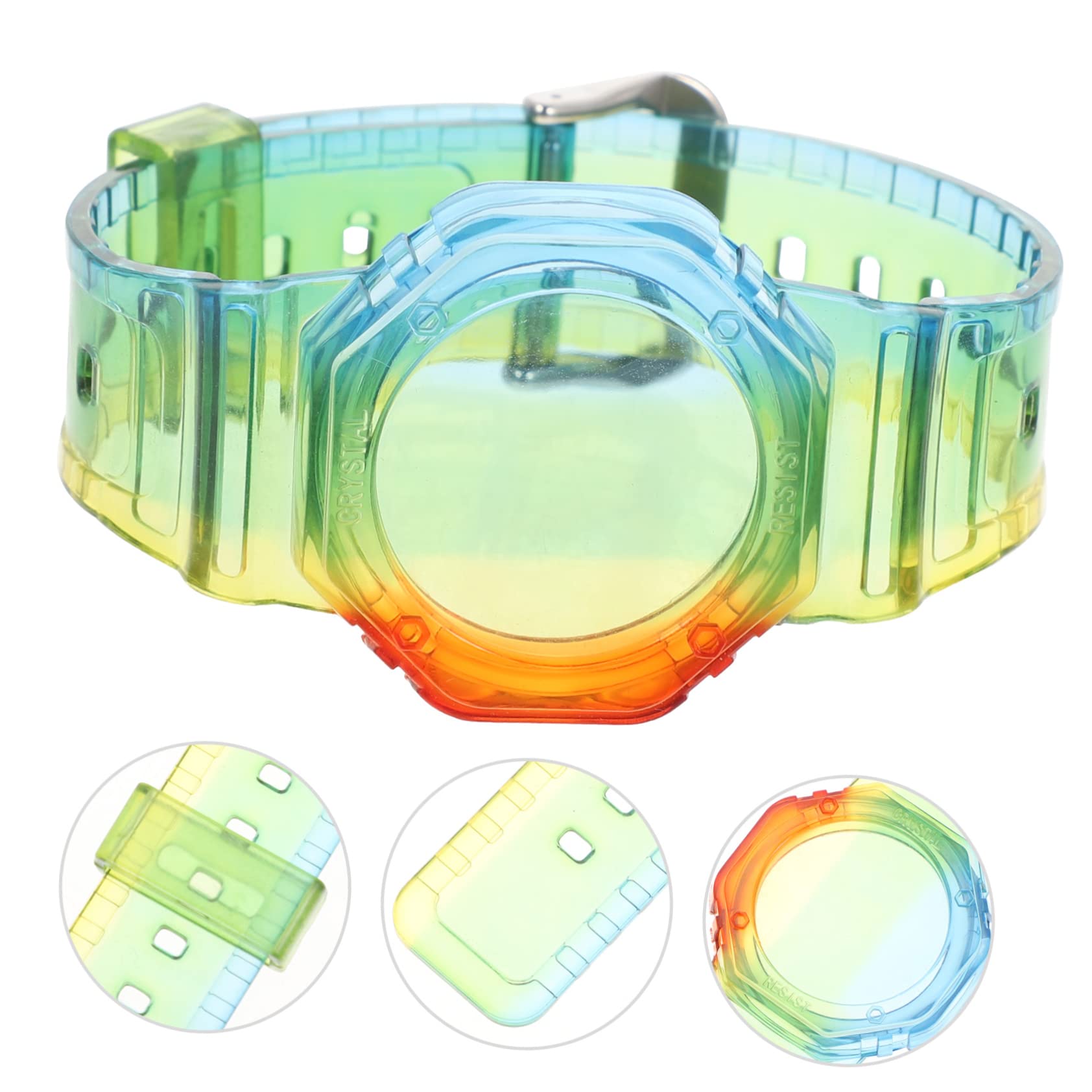 DOITOOL AirTag Wristband - Waterproof Anti-Lost Tracker Case for Apple AirTag, Compatible with Watch & Kid Bracelet, Durable Clear TPU Material (Perfect for Travel, Pets, Luggage & Key Tracking)