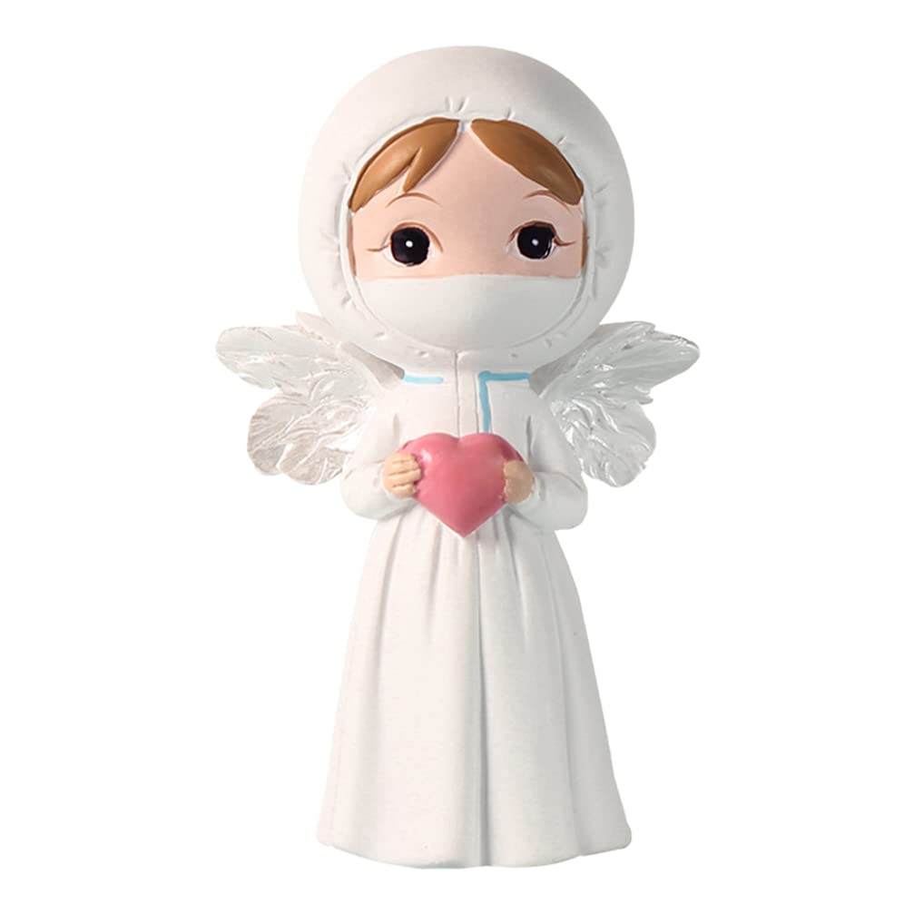 Resin Angel Ornament - Cute Mini Doctor Nurse Doll for Home Decor & Gift