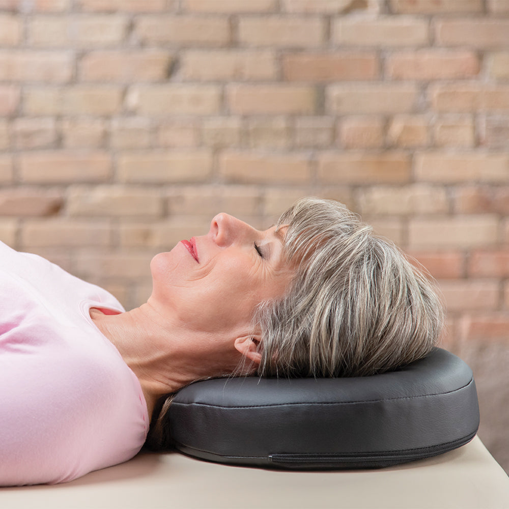 Memory Foam Face Cradle Vinyl Cover - Soft & Comfortable for Massage Tables & Spa Treatments - Perfect for Chiropractic, Facial, and Massage Therapy Sessions