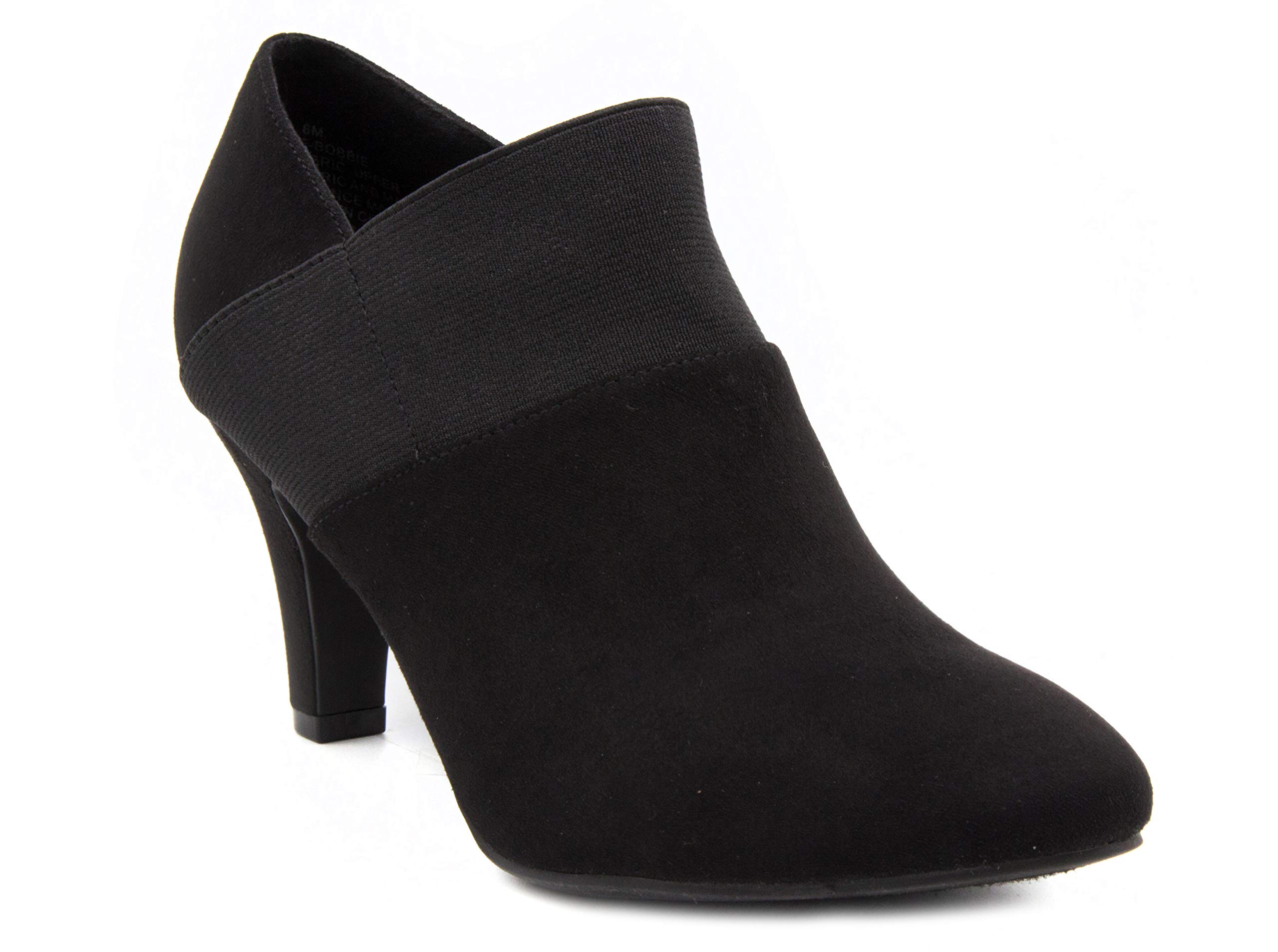 LONDON FOG Women's Bobbie Heel Ankle Booties - Stylish Chunky Heel Boots for Women | Perfect for Office, Date Night & Fall Fashion Outfits