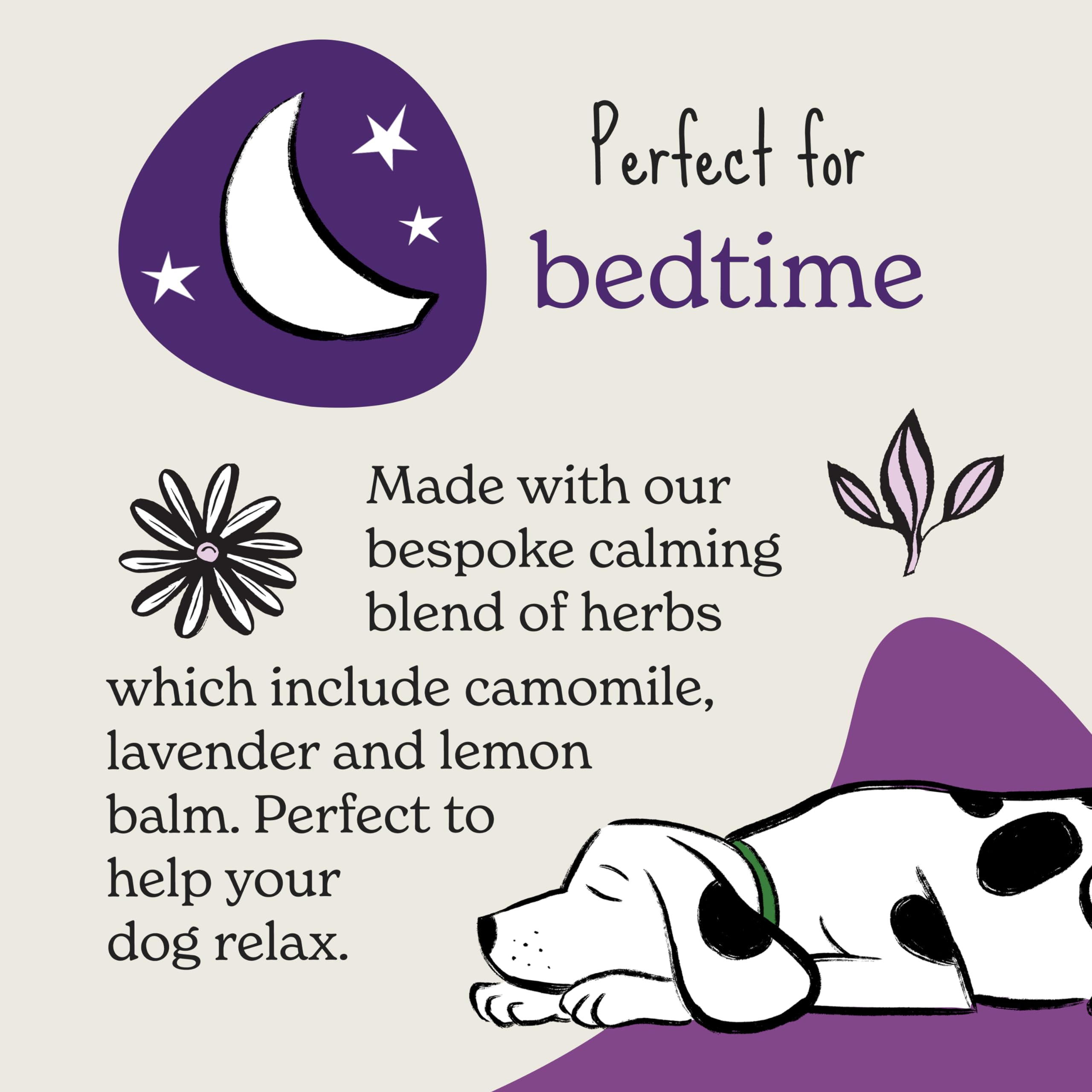 Forthglade Natural Hypoallergenic Grain Free Dog Treats with Chamomile, Lavender & Lemon Balm - Calming Soft Bites for Anxious Dogs (8 Pack of 90g Resealable Bags) | Perfect for Training, Travel & Stress Relief