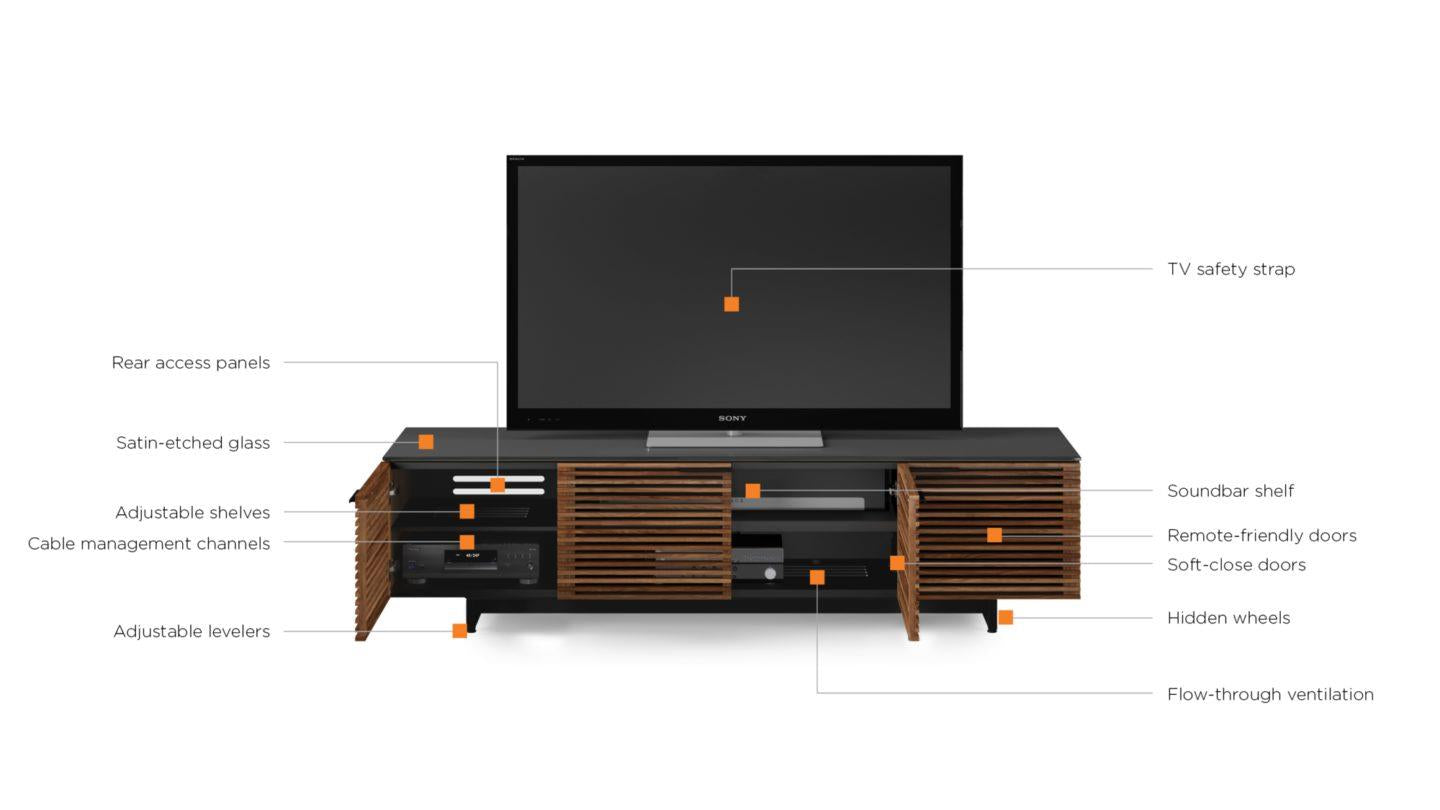 BDI Corridor 8173 Modern Media Console - Stylish TV Stand with Storage for Living Room, Home Theater & Entertainment Centers