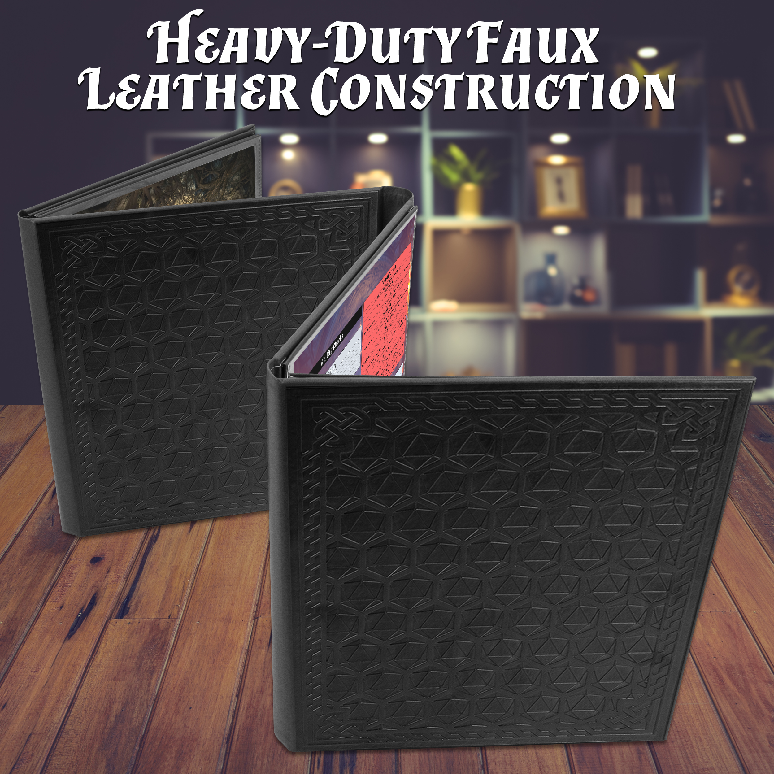 Premium 8-Panel DM Screen for Dungeon Masters | Durable Folding Game Master Screen for TTRPGs (D&D, Pathfinder) | Black/Brown/Green Options | Perfect for RPG Campaigns & Tabletop Gaming Sessions